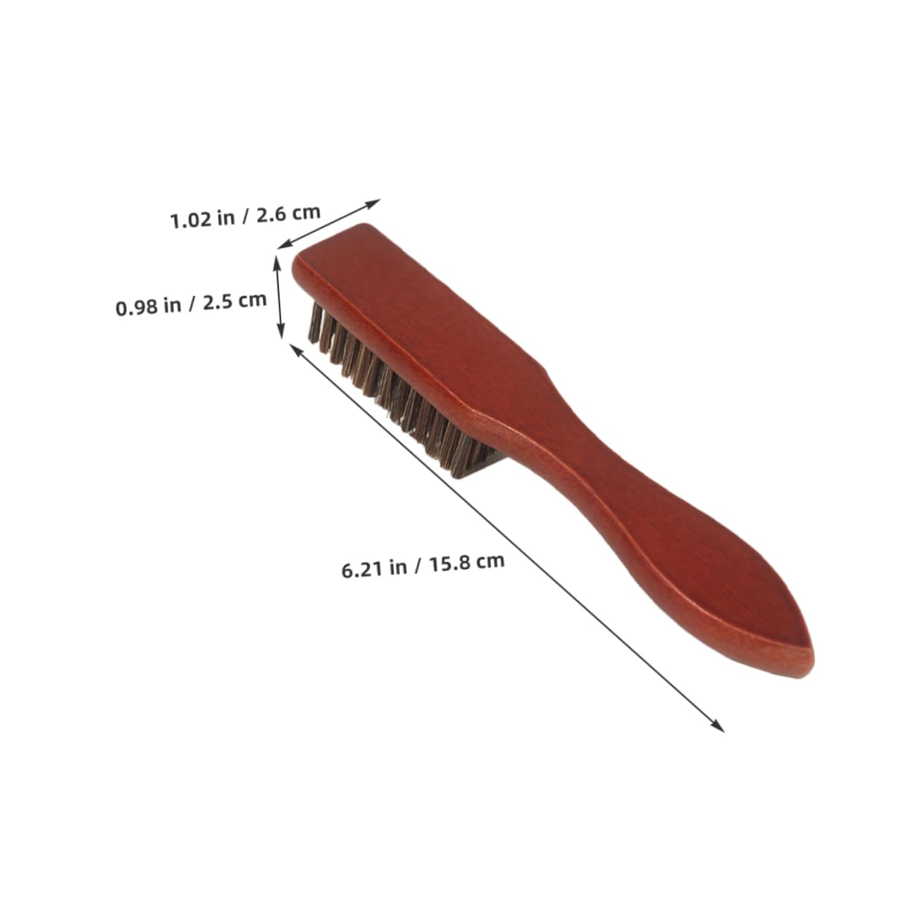 minkissy Detangler Brush Set 2pcs Wooden Beard Brush for Men Styling Tool Soft Bristles for Beard Lengths