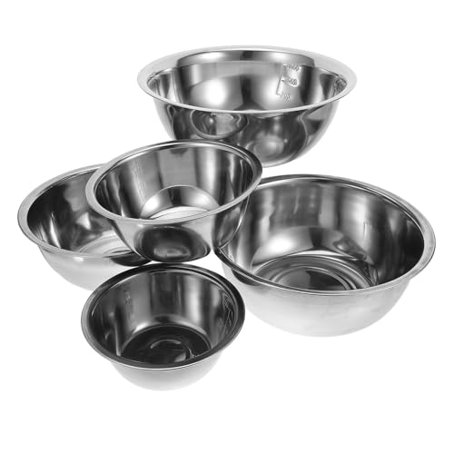 Set de 5 tazones de acero inoxidable para mezclar miniatura 1