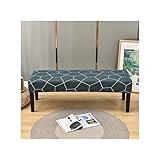  Yi Chen Doux Imprimé Housses De Banc De Salle à Manger Longue,Extensible Spandex Housse De Banc Anti-poussière Amovible Housse De Banc Chaise Housse Tabouret Protecteurs De Banc-BH