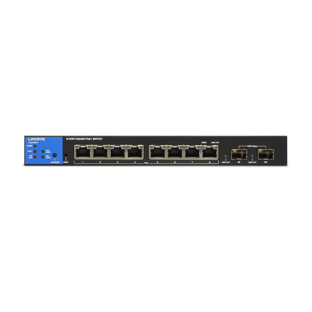 8-PORTE GESTIONE POE+GE INTERRUTTORE 2 1G