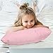 Organic Cotton Toddler Pillowcase 2 Pack, 14x20 Travel Pillow Case Cover, Soft & Breathable Small Pillow Case for Babies Girls, Fits Pillows sizesd 13 x 18 or 12x 16 for Kids Bedding Pillow Cover