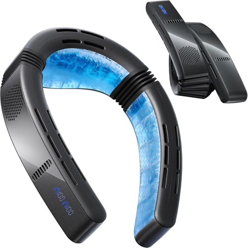 TORRAS 2026 COOLiFY Cyber Fold AI Neck Air Conditioner, Ultimate Cooling Max Cooling Area Neck Fan, Adjustable Strong Wind Neck Cooler for Neck & Face, Rechargeable Portable for Travel Outdo