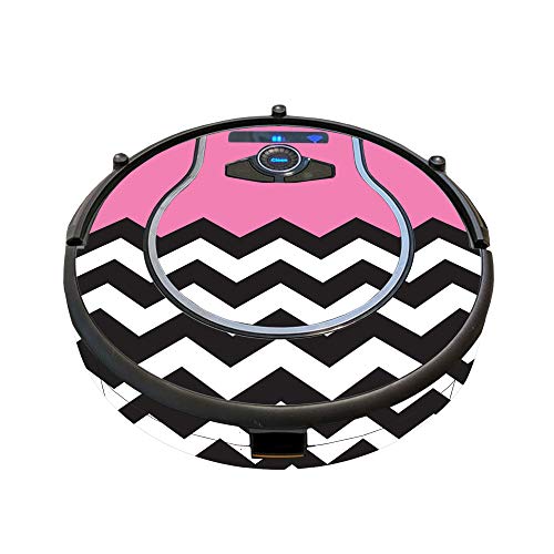 Image of MightySkins Skin Compatible with Shark Ion Robot 750 Vacuum Minimal Coverage - Pink Chevron | Protective, Durable, and Unique Vinyl wrap Cover | Easy to Apply, Remove | Made in The USA