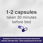 SleepSupport - Natural Sleep Aid for Adults to Help Promote Calm and Relaxation - Organic Sleep Supplement with Ashwagandha, Valerian Root, Magnesium, Melatonin, Glycine, L-Tryptophan - 60 Capsules - Image 3