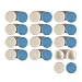 Contact Lens Case 12 Pack - Blue Travel Safe Holder