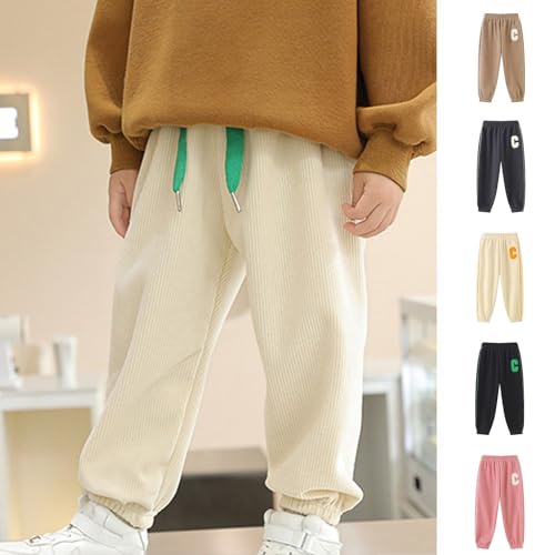Betadog Boys' Stretch Pull on Jogger Pants Toddler and Boys Fleece Lined Sweatpants Athletic Fleece Jogger Pants2