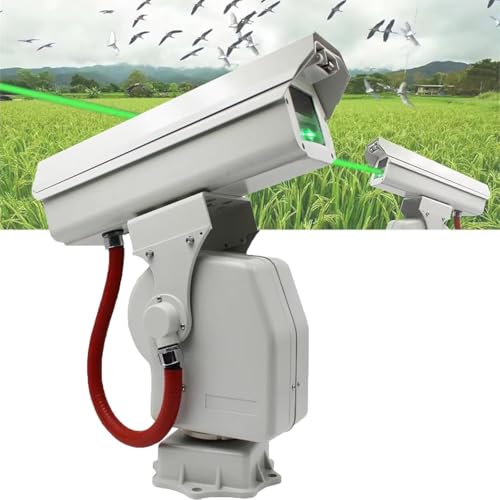 DPLXFPP Repelente Aves Láser 360° con Control por Aplicación - Dispositivo Automático Disuasión Aves, Resistente Al Agua Ip66, Cobertura De 300 M², Previene Forma Humana El Asedio Aves Lineicon