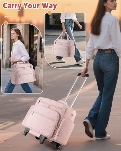 Marscamd Rolling Teacher Bag with Trolley