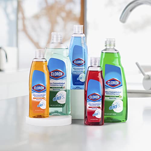 Clorox Liquid Dish Soap With Oxi In Fresh Scent, 26 Fl Oz | Bleach-Free Dishwashing Liquid Powers Through Grease To Wash Dishes And Clean | Ultra Concentrated Clorox Dishwashing Soap #TOP3