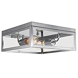 Globe Electric Memphis 2-Light Flush Mount Ceiling Light