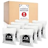 Play Platoon Resin Pellets Cornhole Bag Filler - 8 lbs Plastic Poly Pellets Weighted Stuffing Beads for Shooting or Bean Bag - Individually Packaged 1 lb Plastic Corn Alternative Filler