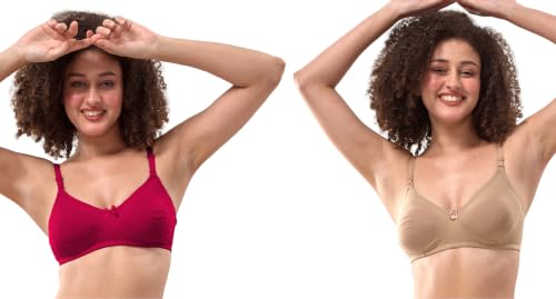 Image of Lyra Women's Non-Padded Secret Support Full Coverage Bra (Pack of 2)