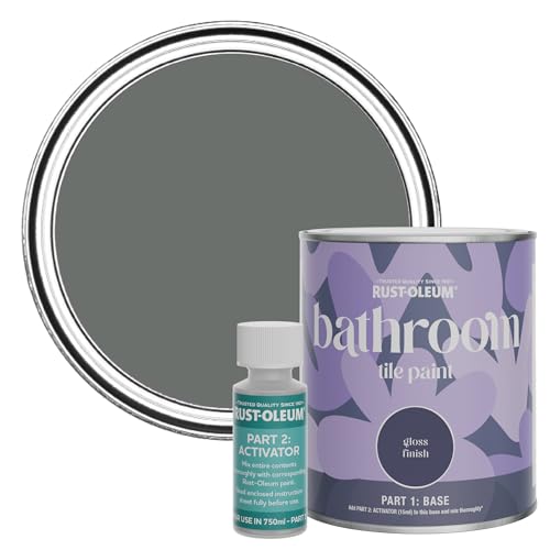 Rust-Oleum Water-Resistant Bathroom Tile Paint in Gloss Finish - Ouseburn 750ml