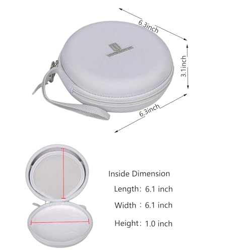 Tourmate CD Player Case Compatible for ByronStatics PCD220B / GPX PCB319B Portable Disc CD Player, Travel Carrying Stoarge Holder(Box for Sale) (Gray) - Thumbnail 6