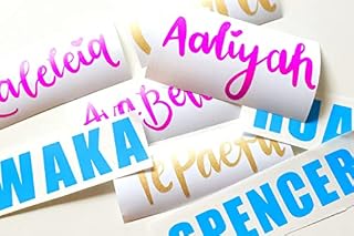 Name Sticker Personalised Vinyl Decal Water Bottle Wine Glass Lunch Box Label Vinyl Stickers Custom Name Lettering Drinks Bottle Sticker School Bottle Name Stickers