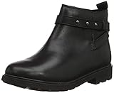Leder Clarks Mädchen Astrol Soar K Stiefeletten, Schwarz (Black Leather Black Leather), 28 EU