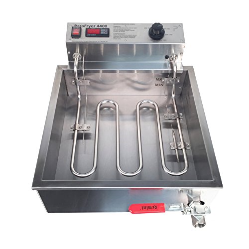 Paragon ParaFryer Funnel Cake Fryer Machine for Professional Concessionaires Requiring Commercial Quality & Construction 25 Pound Oil Capacity 4400 Watts Electric 220 Volt Requires 6-20 Receptacle