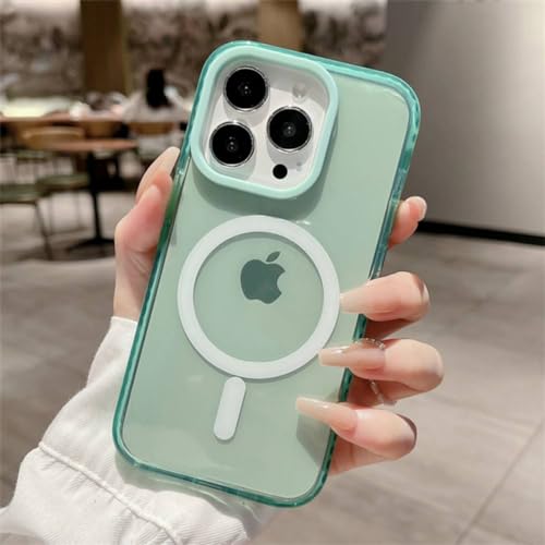 Coque iPhone 13 Pro antichoc verte évite les rayures et permet la charge sans fil directe