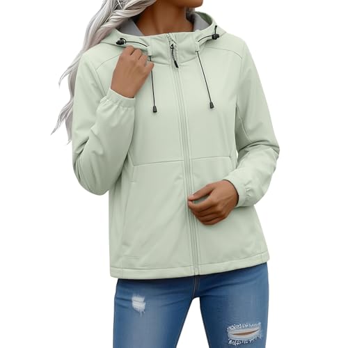 Veste de pluie légère idéale pour la randonnée et le vélo en Softshell YRxUIAI