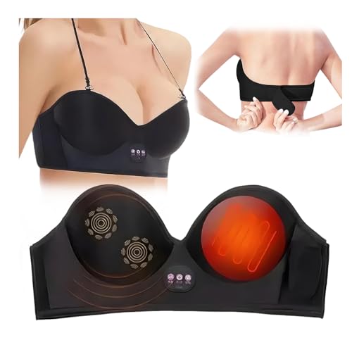 Elektrisches Brustmassagegerät, Brustmassagegerät Zur Vergrößerung mit 5 Stufen und Wärmefunktion für Straffende Brustpflege