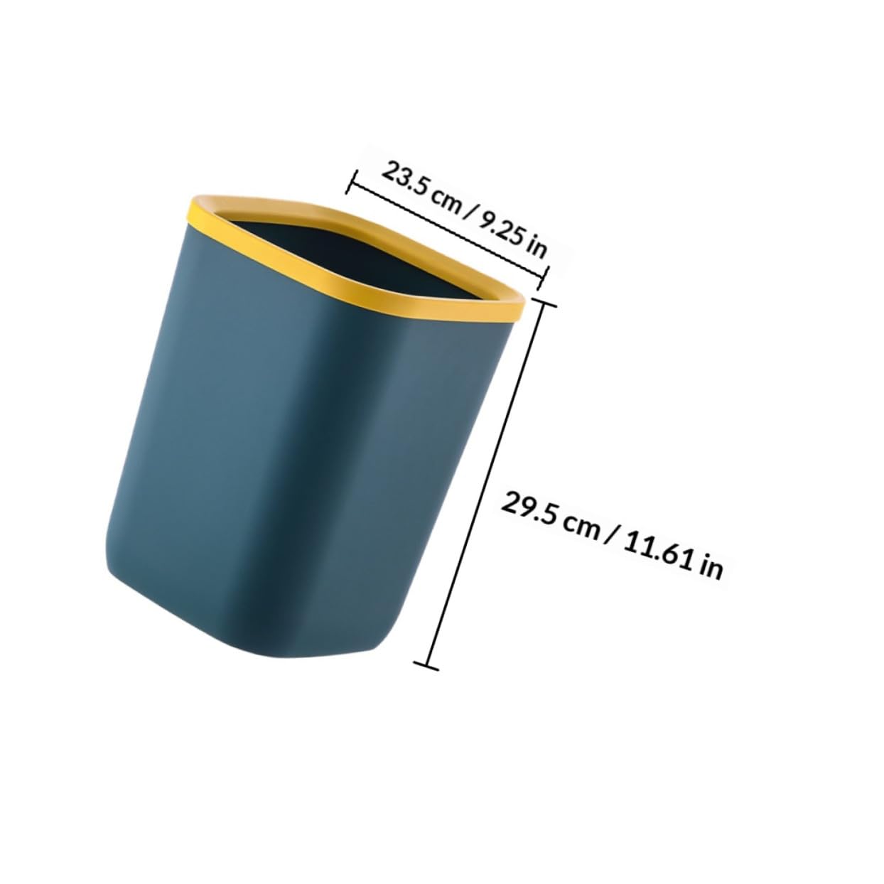 Uonlytech 2pcs Reusable Trash Can 13l 10l Blue Thickened Plastic Wastebasket for Home Kitchen Bathroom Office Bedroom Garbage Bin