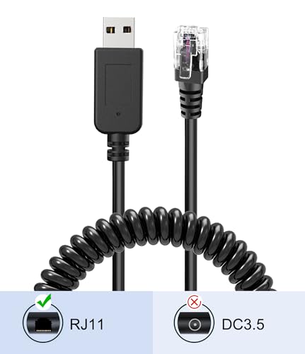 Plozoe A001 Radar Detector Cable With Usb To Rj11 Plug,Power Cable For Radar Detectors,Usb 5V-12V Power Cable,For Escort Uniden Radenso Xp Beltronics Cobra Whistler Radar Detector thumb #3