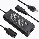 RVGIVE AC to DC Converter AC 110V-240V to DC 12V 10A 120W Car Cigarette Lighter Socket Adapter 10ft...
