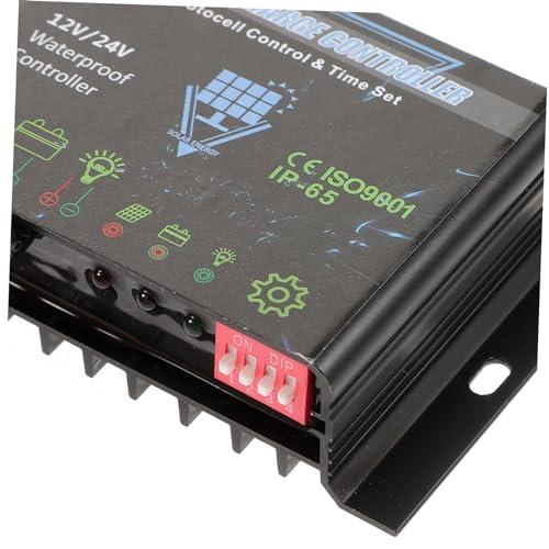 ORFOFE Wasserdichter Solarladeregler 12V 24V Pwm Solarregler Für Solarpanel Batterie Steuerung Mit Ip65 Schutz Und Überlade Kurzschluss Schutz Für Straßenlaternen Werbetafeln