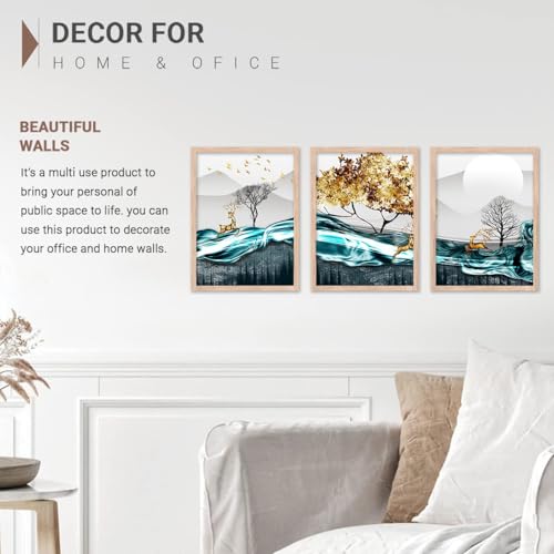 Image of kotart Modern Wall Art Framed Painting for Wall Decoration - Wall Paintings for Living Room, Bedroom - Big Size Wall Painting (Art 10, 13x17 inch)
