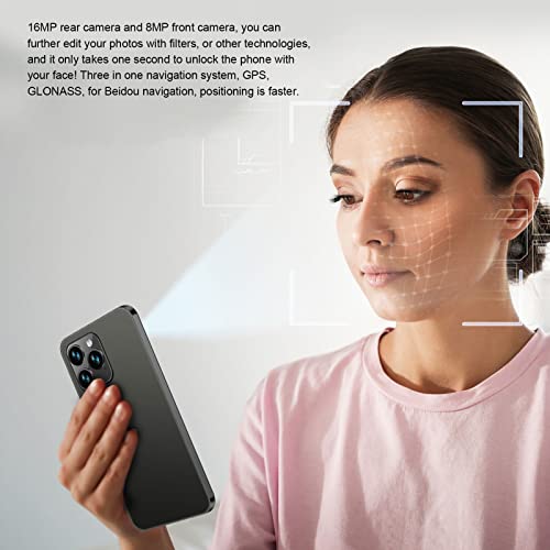 Bewinner I14Pro Max Unlocked Smartphone, 6.1In 4Gb Ram 64Gb Rom Dual Sim 4G Network Mobile Phone, Face Id Unlocked Cellphone For Android 11 4000Mah Battery (Black) #TOP2