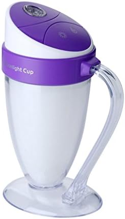 Peniya Moonlight Cup LED Atmosphere Night Light Humidifier Mini Humidifier Home Creative Atomization Humidifier with USB Charge(110 ML) (purple)