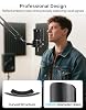 Metal Pop Filter for Audio Technica AT2020 AT2035 AT2050 AT8458 Shock Mount, Metal Mesh Cover, Anti-explosion Noise Cover Eliminates Pops and Hisses Sounds, Black #4
