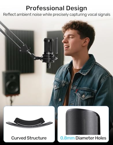 Filtre anti-pop en métal pour microphone AT2020