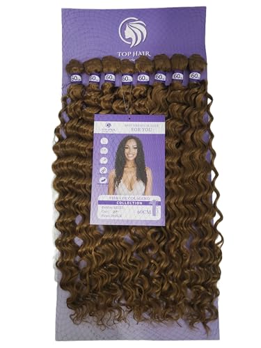Cabelo Orgânico Cacheado Fibra De Colágeno 60cm 300g 8Telas Top Hair (27#)