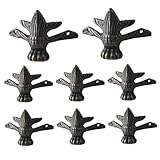 Rachlicy 8 Stück Messing-Eckenschutz, Retro-Bronze-Eckenschutz mit Schnitzerei, rostbeständig, dekorative Halterungen für Möbel, Schmuckschatulle