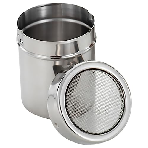 ULTECHNOVO Lata De Especias De Acero Inoxidable 304, y Pimentero Para Polvo, Contenedor Para Almacenar Especias Agitador, Uso Doméstico y Barbacoa, Diseño Compacto