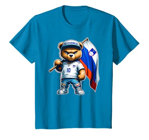 SLOVÉNIE Drapeau Slovène Fier Ours en peluche Slovenia T-Shirt