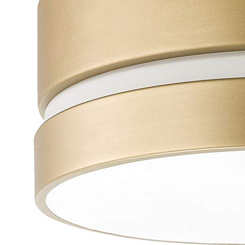 Globe Electric 60754 2-Light Flush Mount Ceiling Light, Soft Gold, Inner Frosted Shade, Ceiling Light Fixture, Light Fixtures Ceiling Mount, Bedroom Lights For Ceiling, Dining Light Fixture #TOP1