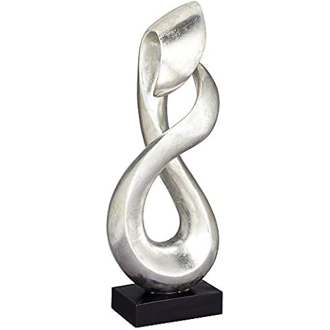 Studio 55D Open Infinity 26 1/4" High Silver Finish Modern Sculpture Cover