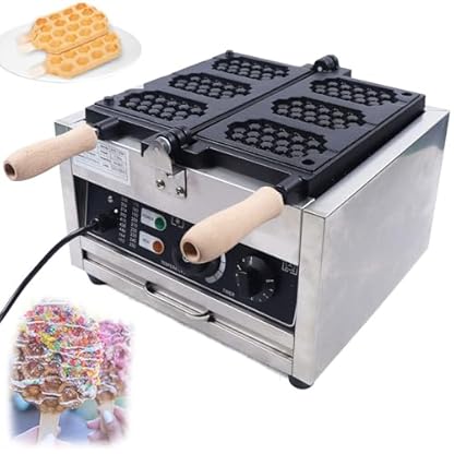 MFYDPP 1500 W Waffeleisen, 3-teiliges Waffeleisen mit Wabenstruktur, quadratisches Waffeleisen mit Temperatur- und Zeitregelung für Bäckereien, Snackbars und Familien