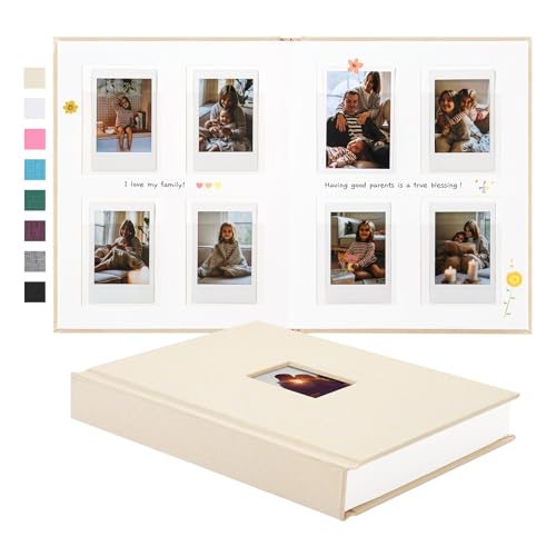 Instax Mini Photo Album with Writing Space (Beige)