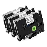Unistar Compatible Label Tape Replacement for Brother P-Touch TZ Tape 6mm, TZE211 Tze-211 TZ211 Lami