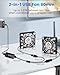 GDSTIME Dual 60mm x 10mm USB Fans with 3 Speed Control, 5V Powered Small DC Brushless Ultra Thin PC Computer Cooling Fan