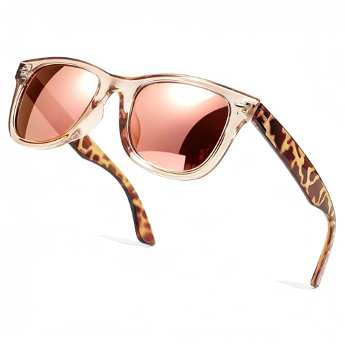 Image of SIPHEW Polarized Sunglasses for Women & Men - UV400 Mirrored Eyewear | Designer Unisex Fashion Sun Glasses w /Medium Fit,Suitable for Any Face Shape,Beach,Everyday Wear