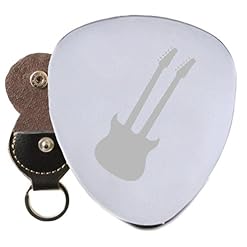 douze Cordes double col en acier médiator gravé en porte-clés support - Les Beatles, Paul McCartney, John Lennon, RIngo Starr, George Harrison