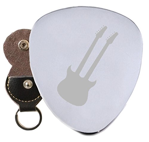 douze Cordes double col en acier médiator gravé en porte-clés support - Les Beatles, Paul McCartney, John Lennon, RIngo Starr, George Harrison douze Cordes double col en acier médiator gravé en porte-clés support