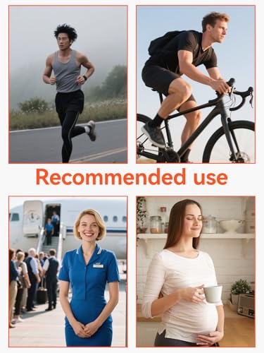 Image of Compression Toe Socks for Men Women 15-20 mmHg for Long Hours Standing,Knee High Circulation Support Socks