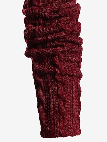 Image of ROSE GAL Women Lace Trim Ruched Cami Tank Top and Hooded Hook Eye Cable Knit Cropped Shrug Sweater