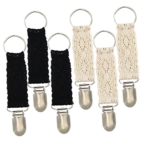 GALPADA Lace Hat Clips for Handbag 6 Pack Portable Hat Clips for Women Travel Hat Clip Metal Hat Holder Clip for Sun Hat Bucket h
