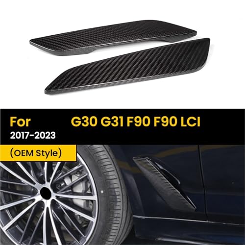 Guardabarros lateral de fibra de carbono seco para G30 G31 F90 LCI de 2017 a 2023 2